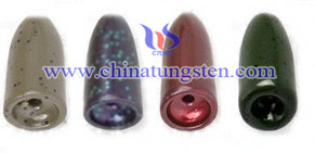 colored tungsten bullet weights